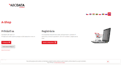 Desktop Screenshot of a-shop.sk